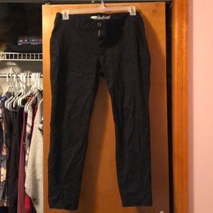 🔴 Black Cropped Khakis Old Navy
